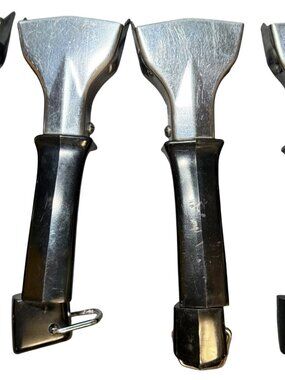 Corning Ware Handle Twist-Lock Lot of 4 Detachable Vintage Black Casserole Pot